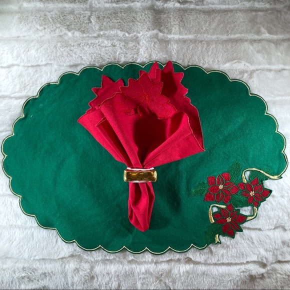 Linen Holiday Table Setting Fine Bone China - Picture 4 of 5